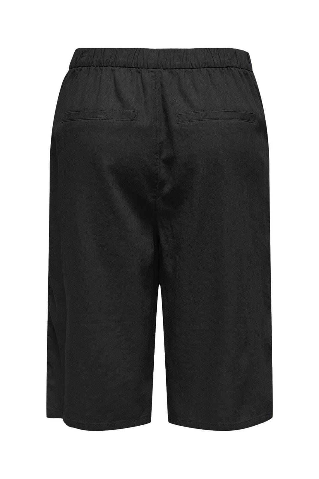 only-onlcaro-linen-bl-bermu-shorts-cc-4727116-black_1.jpg Only - Onlcaro Linen Bl Bermu Shorts Cc - 4727116 Black