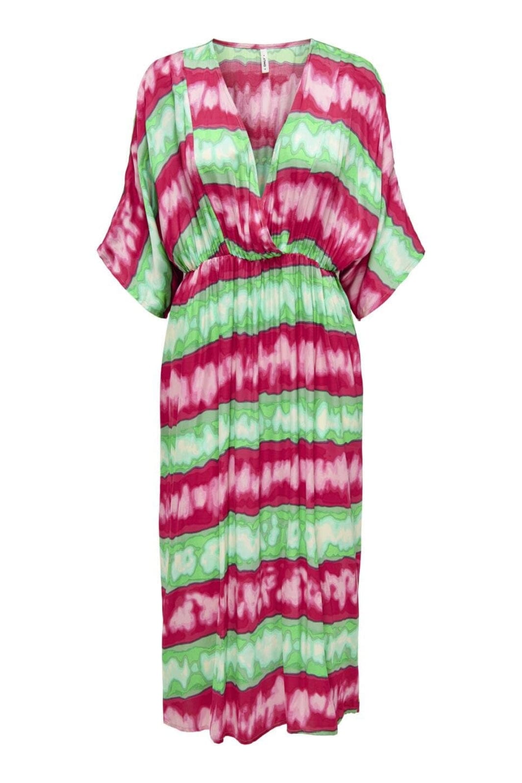 Only - Onlmerle Fr Loose Midi Dress - 4498029 Deep Mint Fr Tie Dye