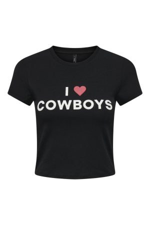Only - Onlwinslet S/S Babytee - 4807126 Cowboy Online Hot Salg