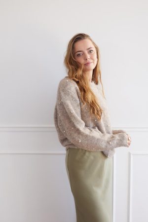 A-VIEW - Angel Knit Pullover - 118 Light Brown
