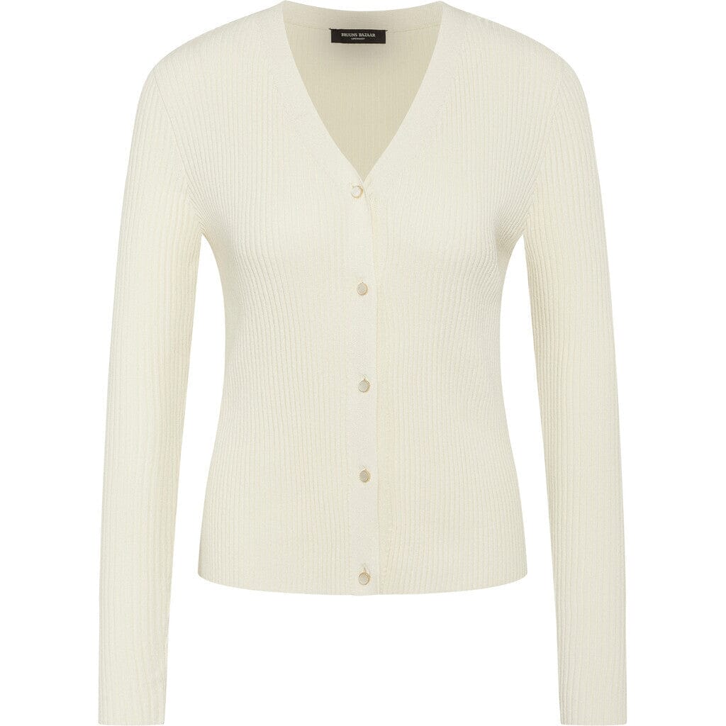 Bruuns Bazaar - GallberryBBCarica knit cardigan - White Cream
