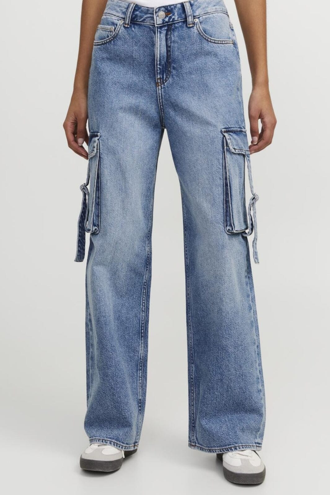 Jjxx - Jxtokyo Wide Cargo Jeans - 4634493 Light Blue Denim