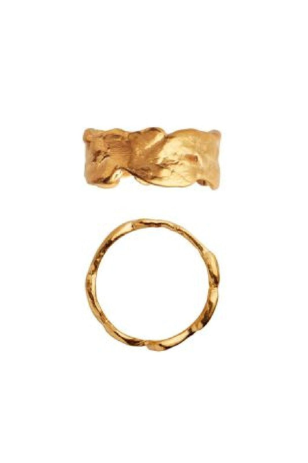 Stine A - Goldenen Splash Lava Ring - 4052-02-56