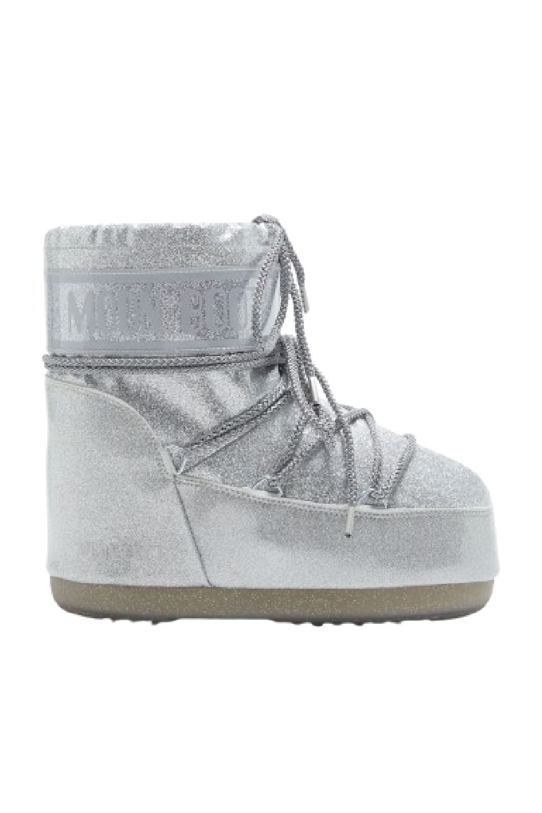 Moon Boot - Mb Icon Low Glitter - H001 Silver Hot på udsalg