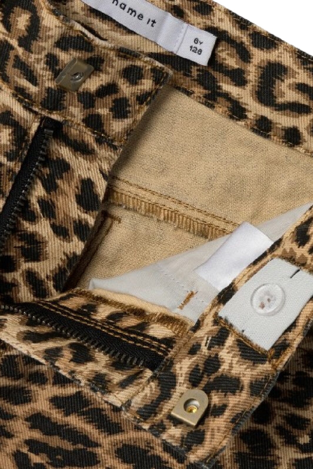 Name It - Nkfrose Twi Long Shorts 4444-Td F - 4854983 Silver Mink Leopard Online salg