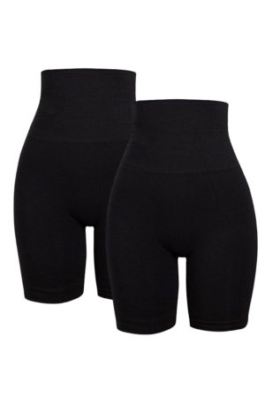 Soft basic - Haily High shorts 2 pak - black
