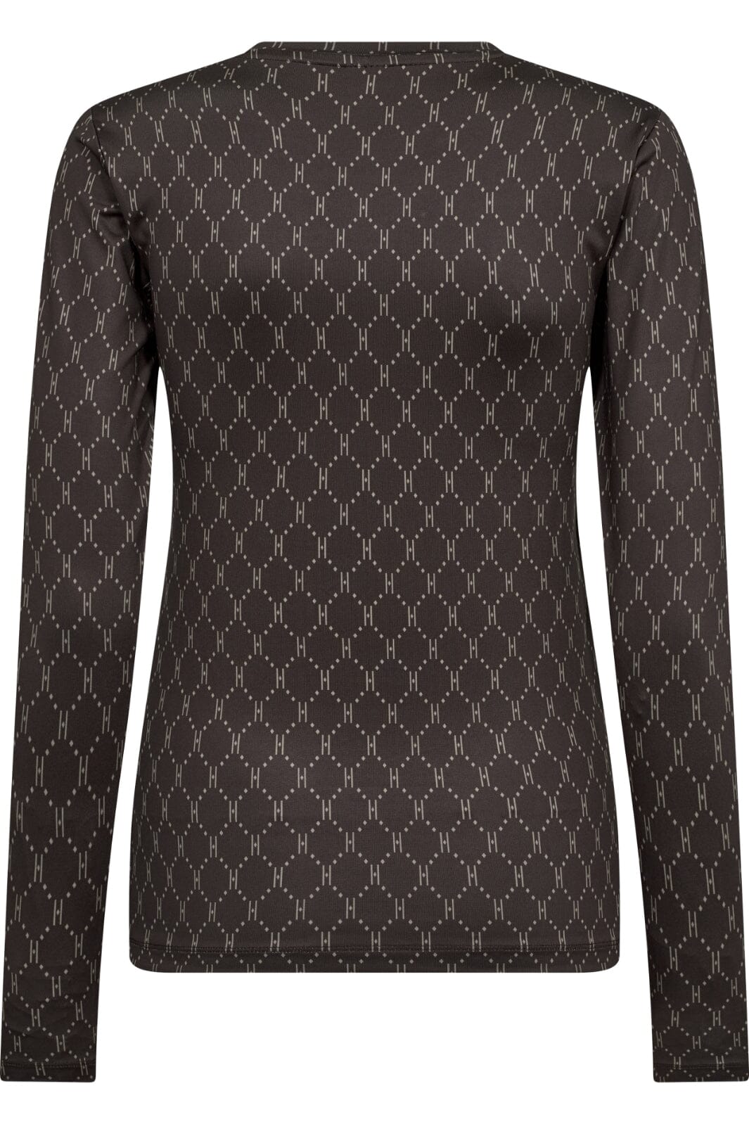 Hype The Detail - Printed Blouse 200-14 - 43 Brun
