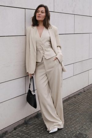 Neo Noir - Emmett Melange Pants 165059 - 976 - Beige Melange Online Hot Salg