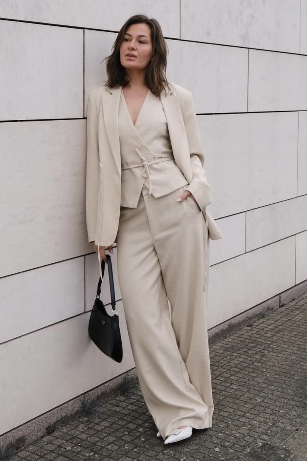 Neo Noir - Emmett Melange Pants 165059 - 976 - Beige Melange Online Hot Salg