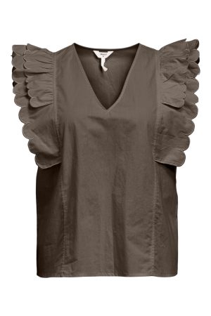 Object - Objhope Papaya Nour S/S Top - 4821437 Morel Online nu