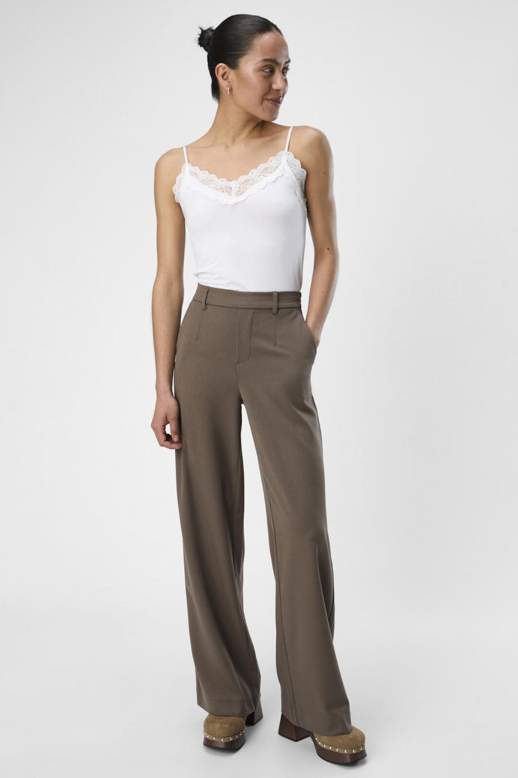 Object - Objlisa Wide Pant - 4535488 Morel