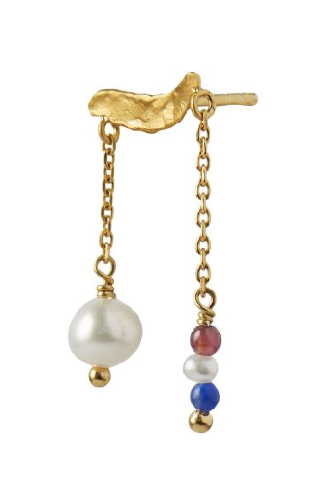 Stine A - Petit gold splash Earring Chains & French Kiss 1306-02-S - Goldenen