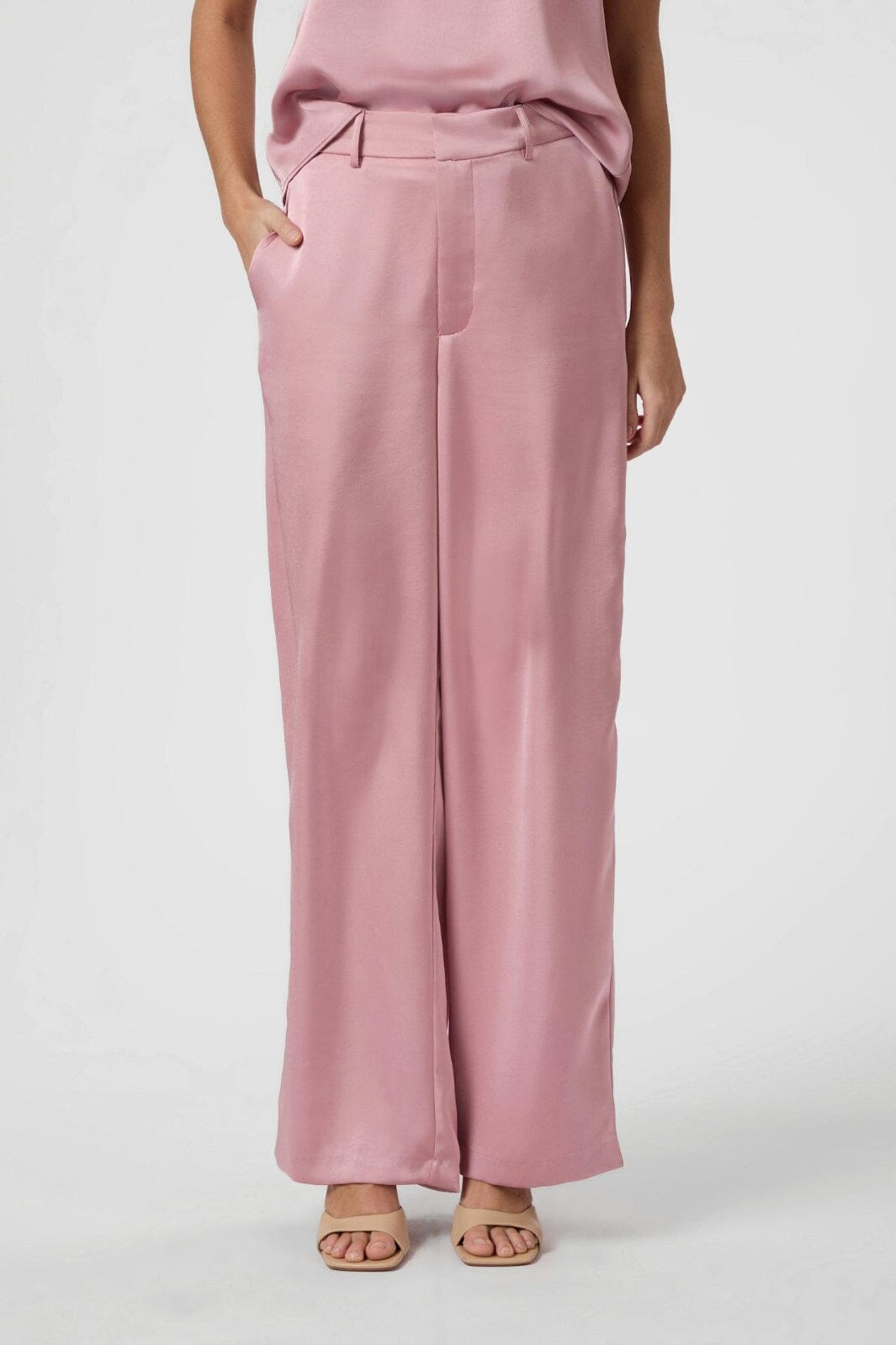 Neo Noir - Emmett Heavy Sateen Pants 164136 - 823 - Evening Rose på udsalg