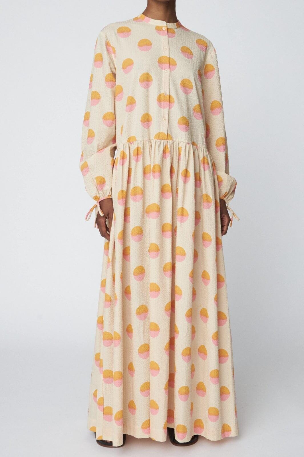 Stella Nova - Big Dot Maxi Dress - 474 Creme/red Dots Rabat