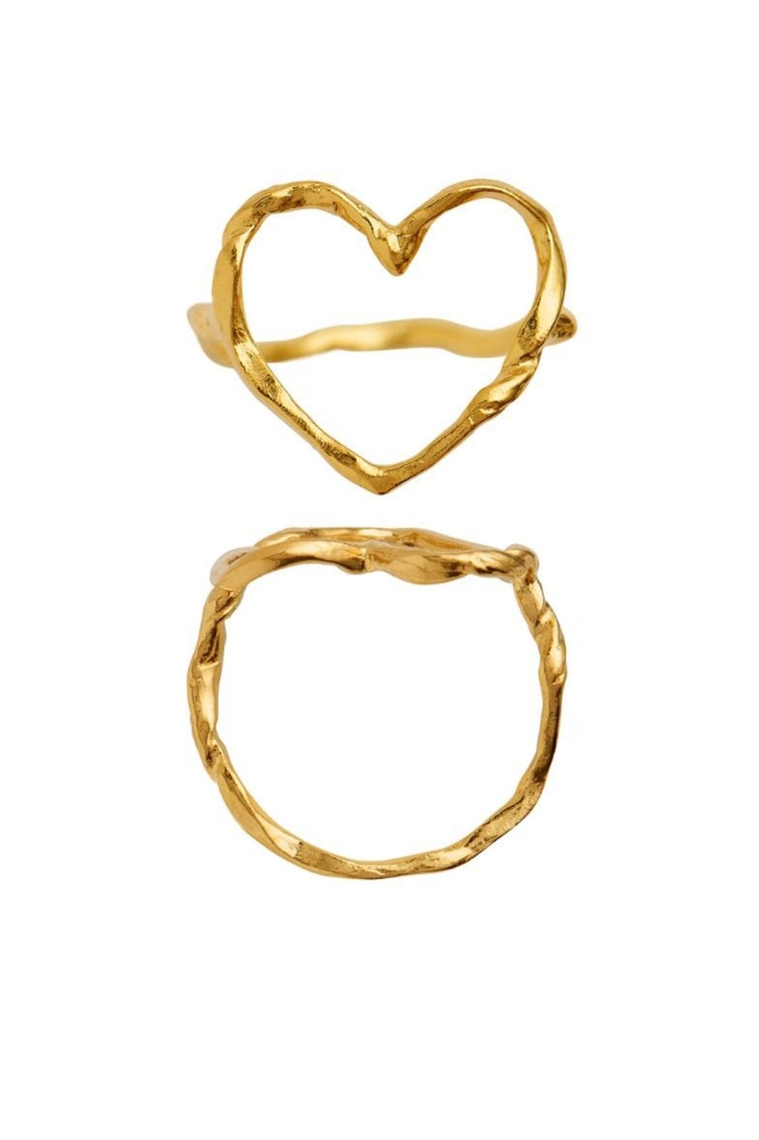 Stine A - Funky Heart Ring - 4054-02 Udsalg