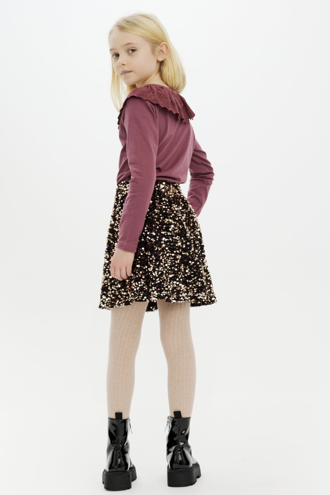 The New - Tnmarlin Sequin Skirt TN5905 - Black Beauty Online salg