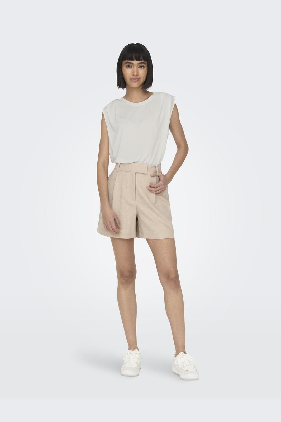 Only - Onlfree Life S/L Modal Satin Mix Top - 4278227 Cloud Dancer Online