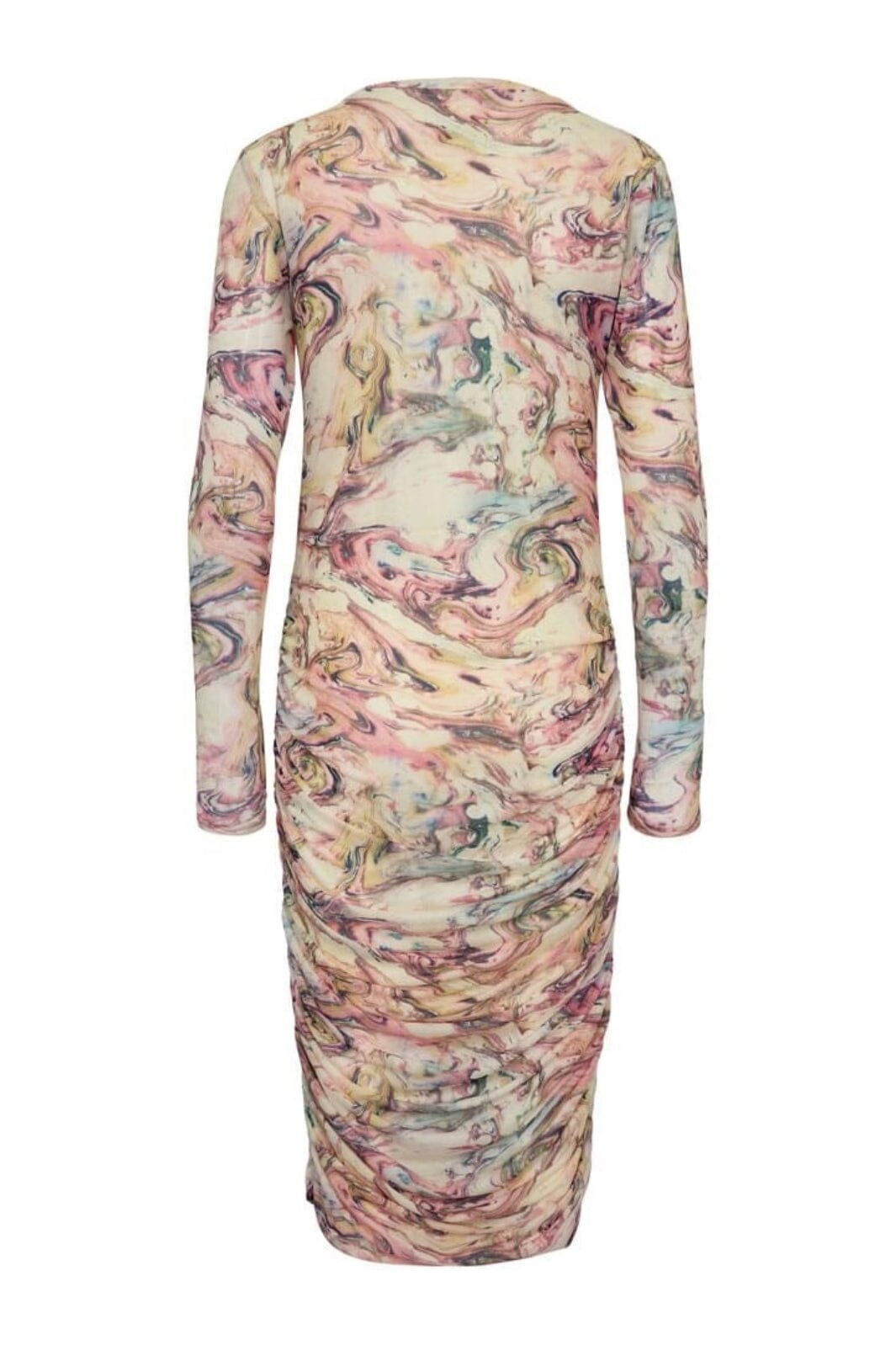 Forudbestilling - Liberte - Mesh-Ls-Long-Dress 22219 - Multi Marble