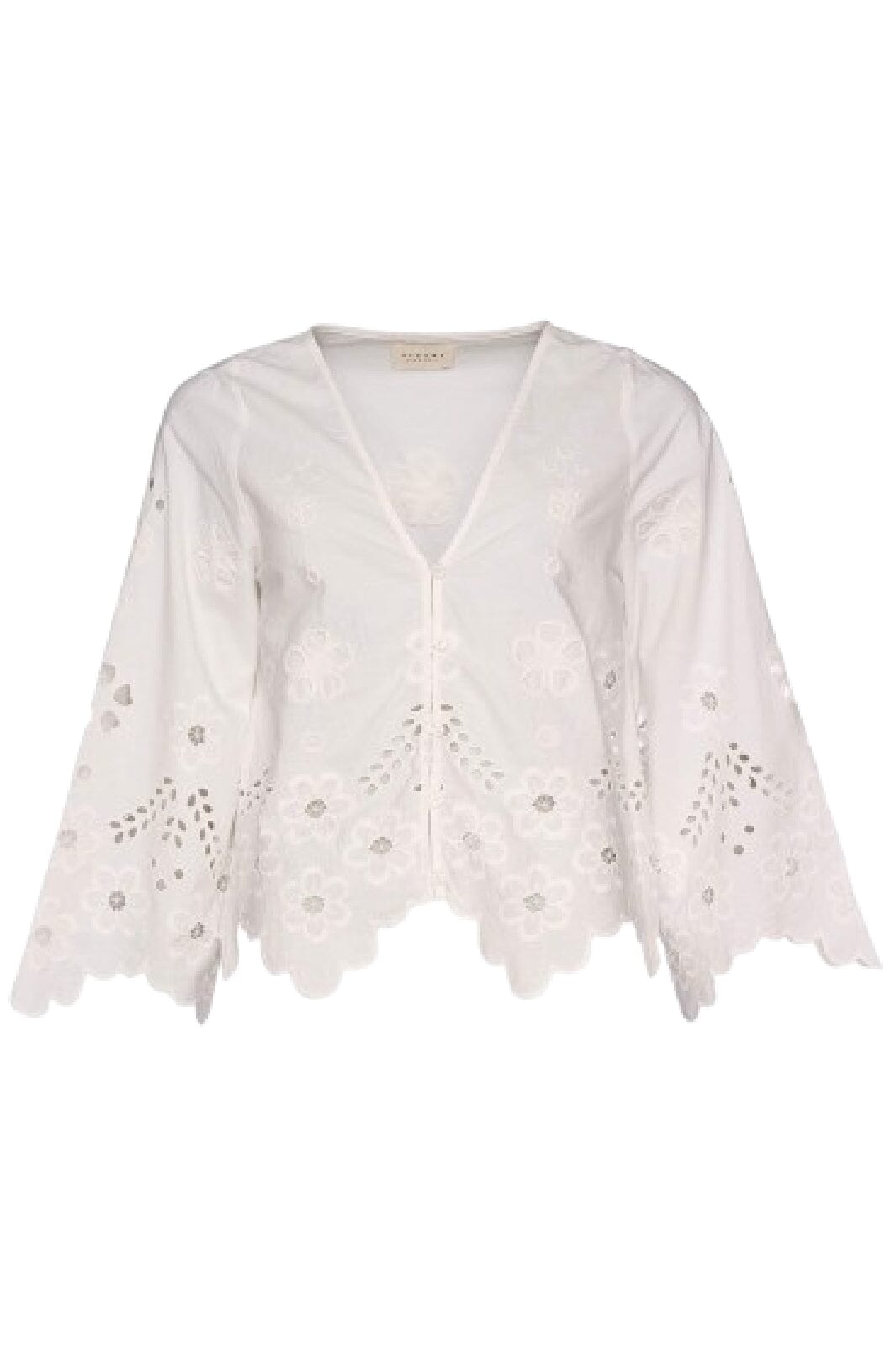 Forudbestilling - Sissel Edelbo - Trine Top SE 1636 - White Cutwork