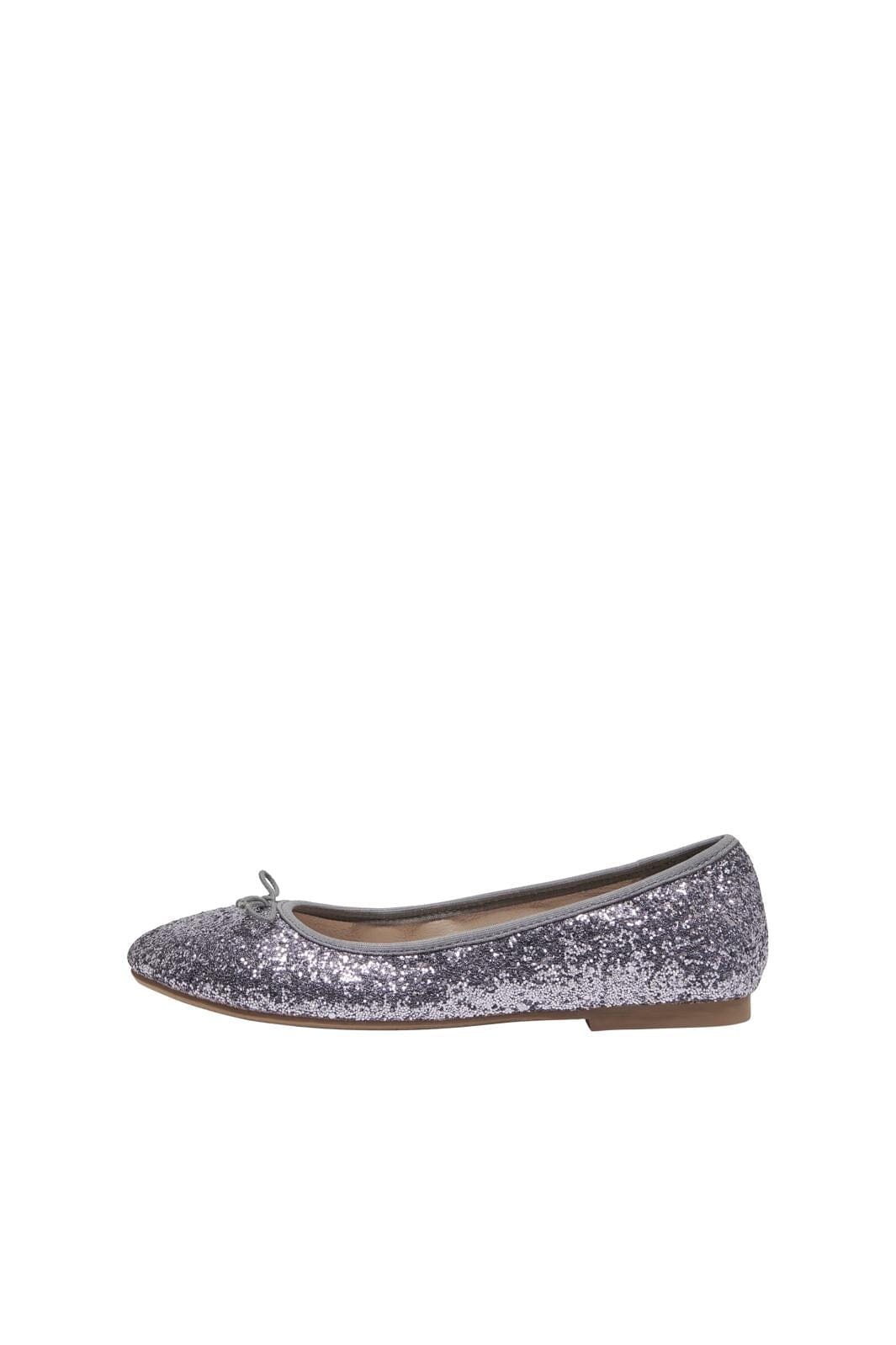 Only Shoes - Onlfranka Glitter Ballerina - 4565802 Silver på udsalg