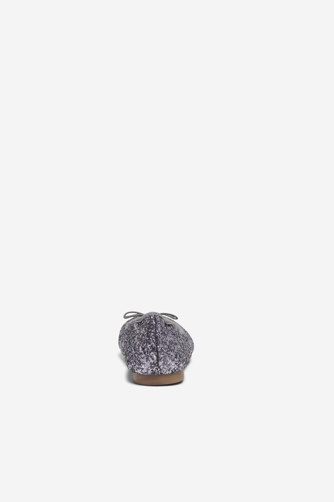 Only Shoes - Onlfranka Glitter Ballerina - 4565802 Silver på udsalg