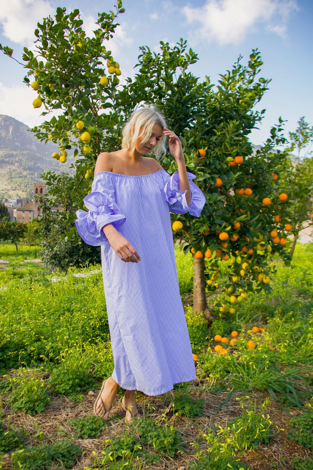 Forudbestilling - Cras - Ita Dress C430 - 8061 - 8061 Blue Stripe