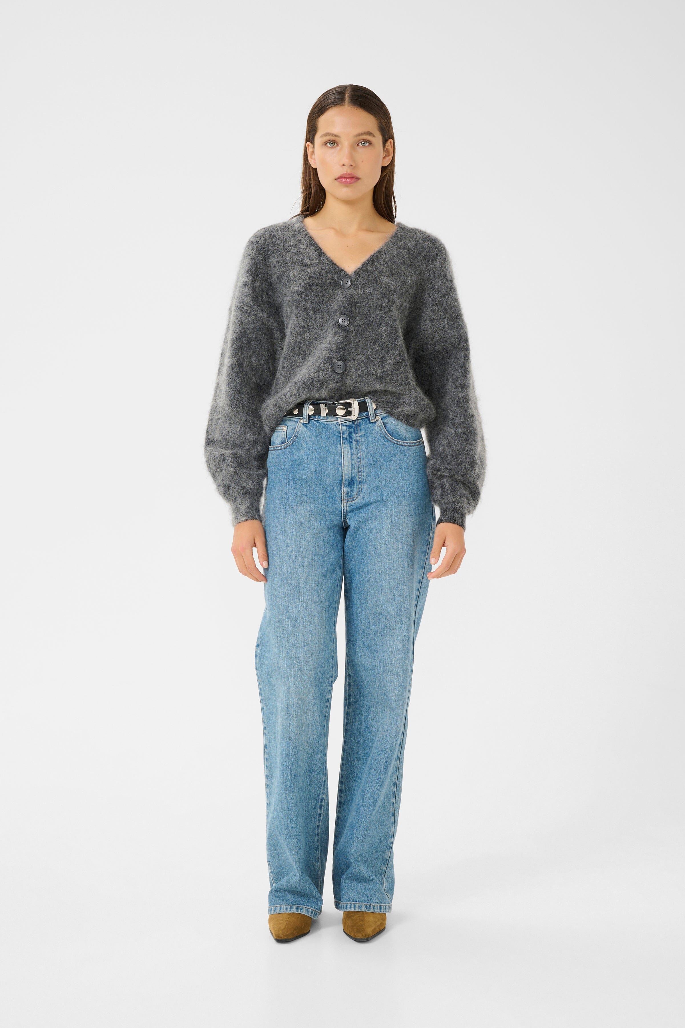 Gestuz - Zolinagz Wide Jeans 10909859 - 101120 - Washed Mid Blue Mode