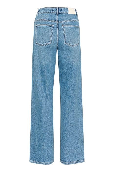 Gestuz - Zolinagz Wide Jeans 10909859 - 101120 - Washed Mid Blue Mode