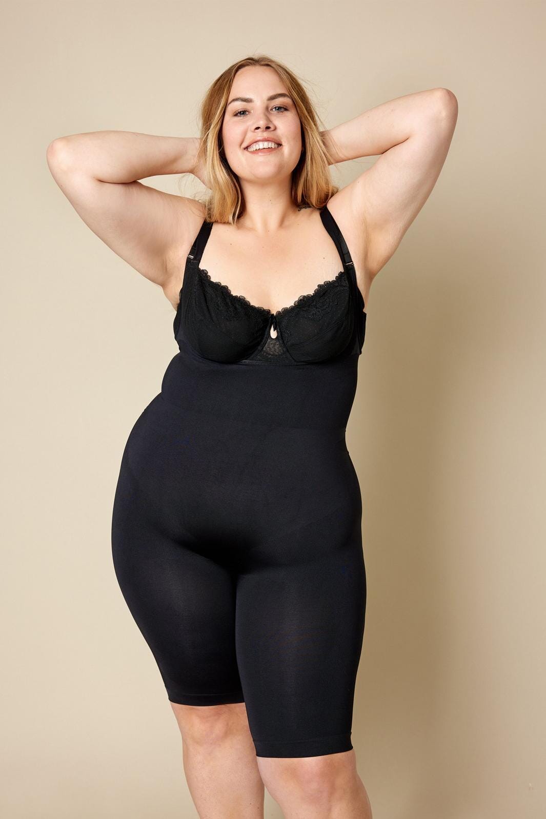 Shabes - Shapewear Bodystocking Shorts Eco Collection - Black