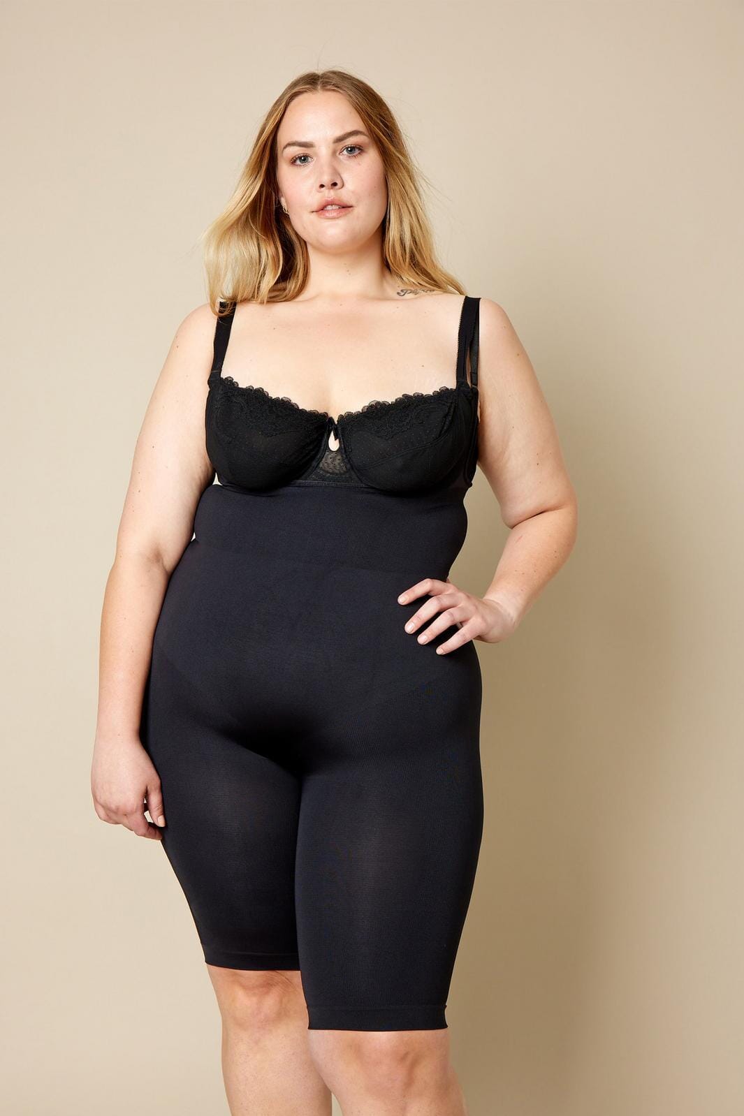 Shabes - Shapewear Bodystocking Shorts Eco Collection - Black