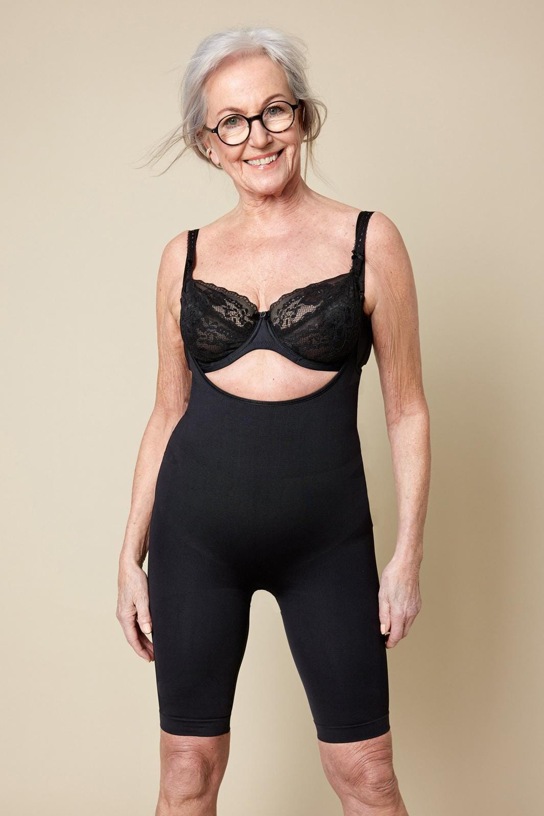 Shabes - Shapewear Bodystocking Shorts Eco Collection - Black