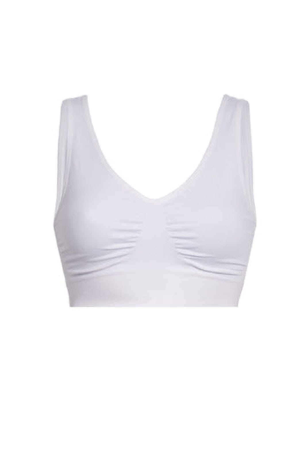 Soft basic - Soffi Bra top wide strap 2 pak - white