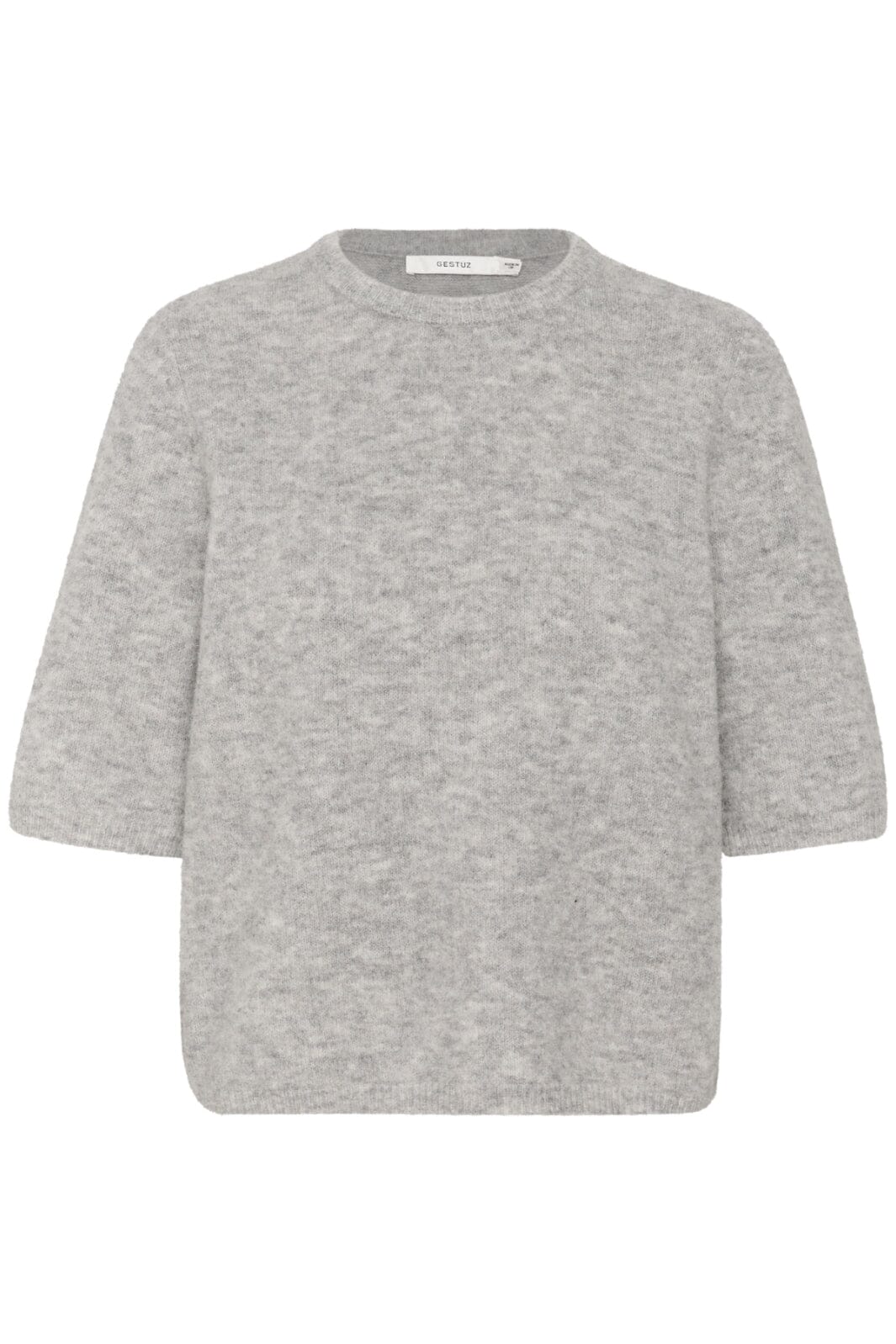 gestuz-alphagz-ss-tee-100493-light-grey-melange_0.jpg Gestuz - Alphagz Ss Tee - 100493 Light Grey Melange