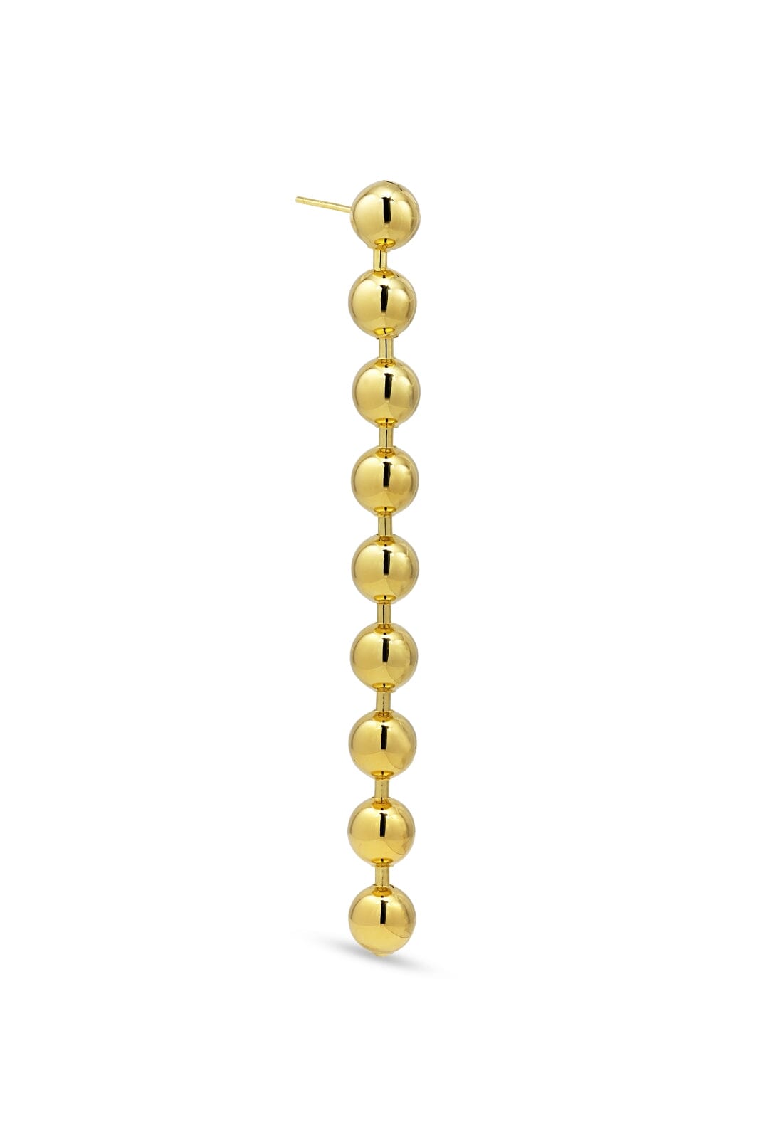 Jane Kønig - Big Atomic Chain Stud - Forgyldt