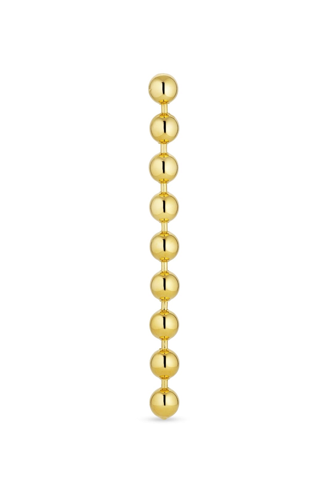 Jane Kønig - Big Atomic Chain Stud - Forgyldt