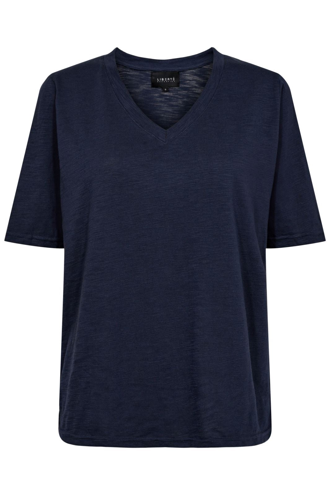Liberte - Ulla-Ss-Vneck-Tshirt - Navy