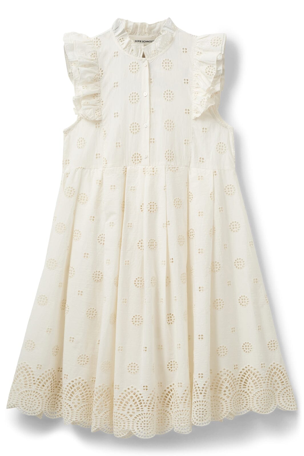 Sofie Schnoor - Helenasw Dress S252350 - 0101 - Off White Online nu