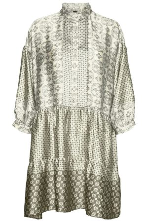 Vero Moda - Vmlevi Poly 7/8 Short Dress - 4484655 Birch Kalamata Palma