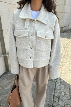 BYIC - Lauraic Jacket - sandm Sand Melange Online Hot Salg