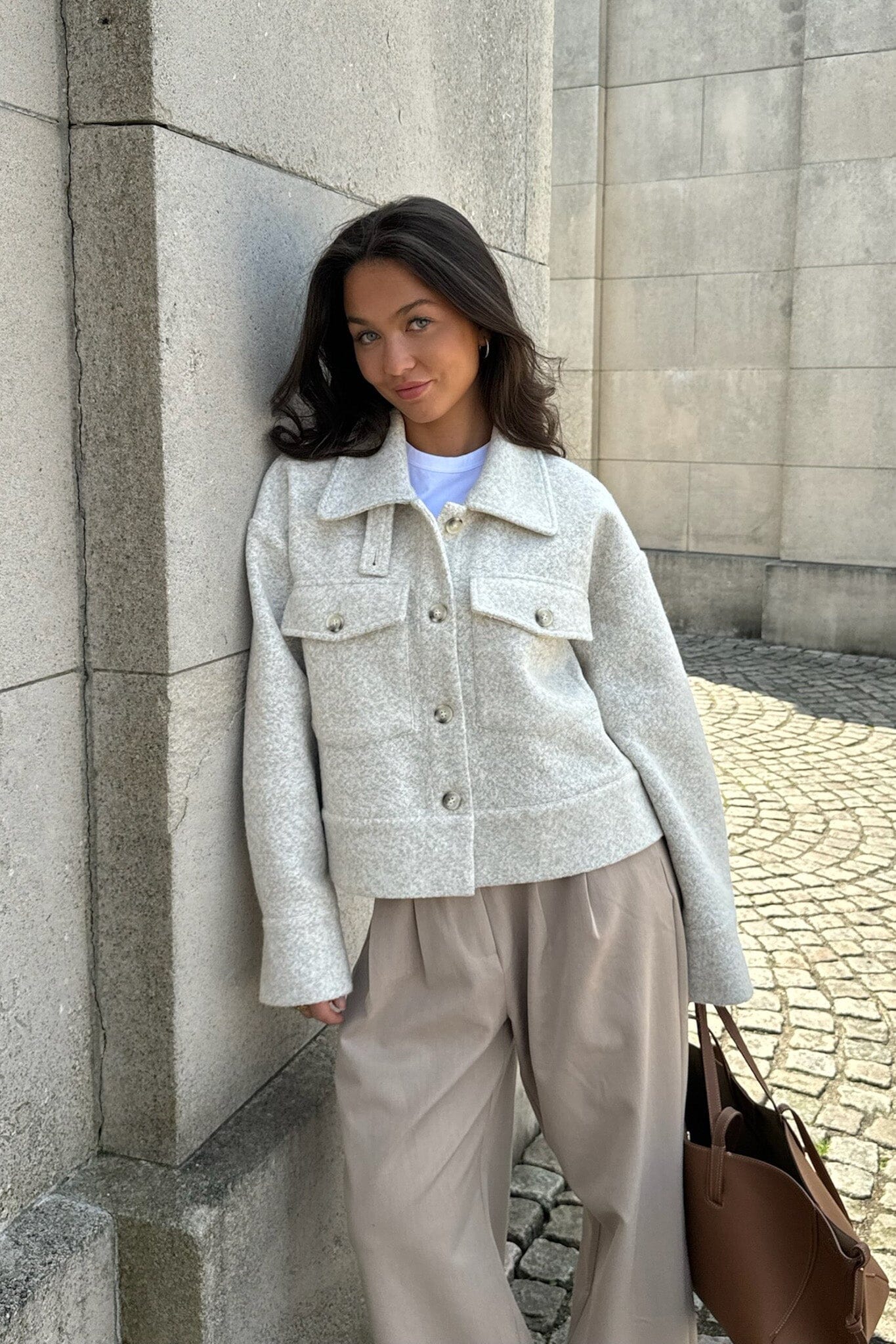 BYIC - Lauraic Jacket - sandm Sand Melange Online Hot Salg
