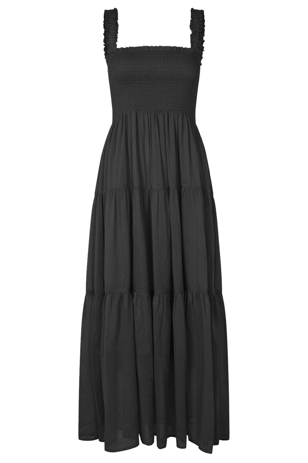 Forudbestilling - Lollys Laundry - Nudall Maxi Dress Sl25261-3035 - 18 Washed Black Online salg