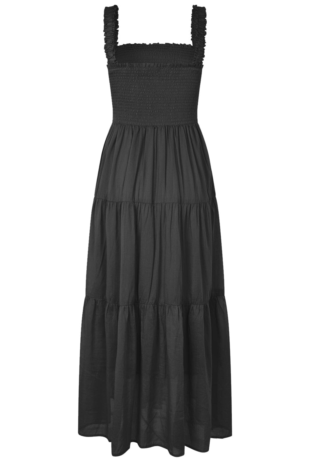 Forudbestilling - Lollys Laundry - Nudall Maxi Dress Sl25261-3035 - 18 Washed Black Online salg