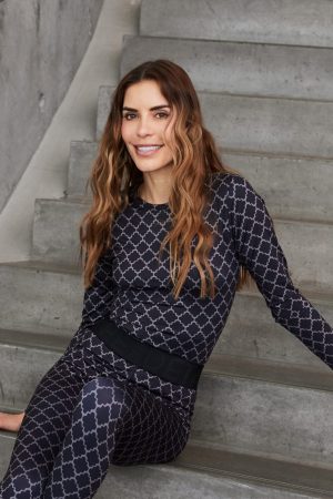 Hype The Detail - Printed Blouse 200-14 - 37 Sort Levere
