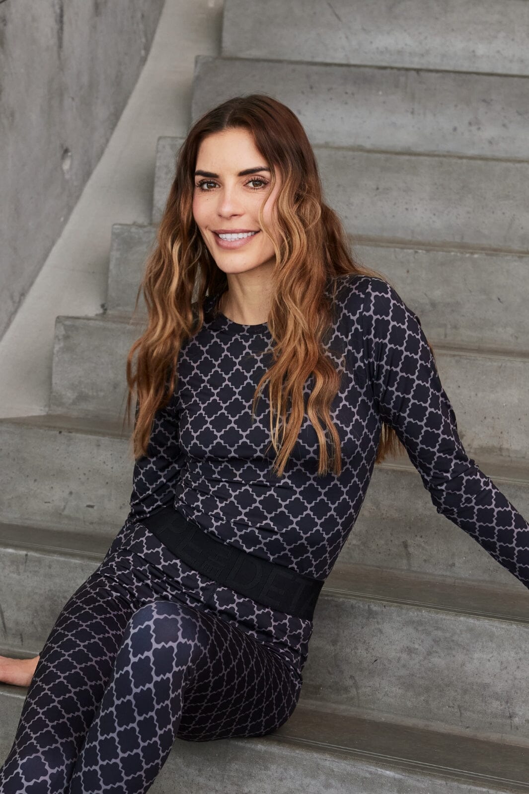 Hype The Detail - Printed Blouse 200-14 - 37 Sort Levere