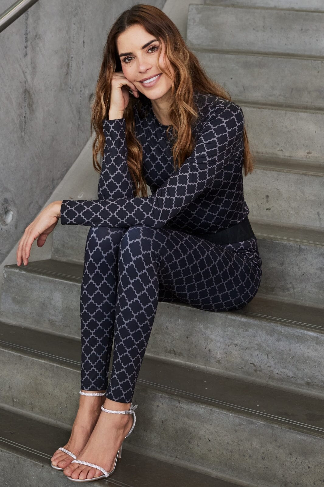 Hype The Detail - Printed Blouse 200-14 - 37 Sort Levere