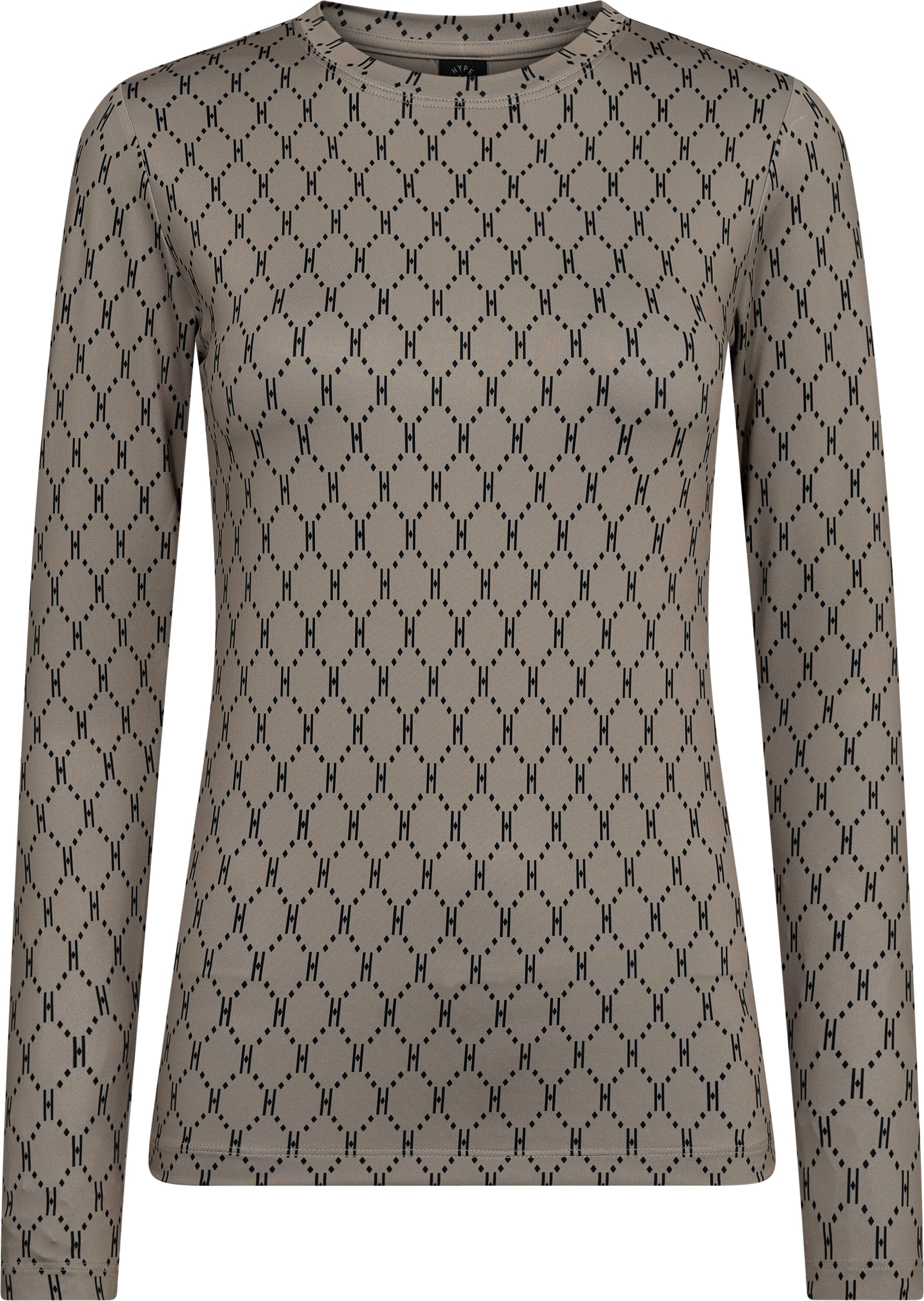 Hype The Detail - Printed Blouse 200-14 - 45 - Sand