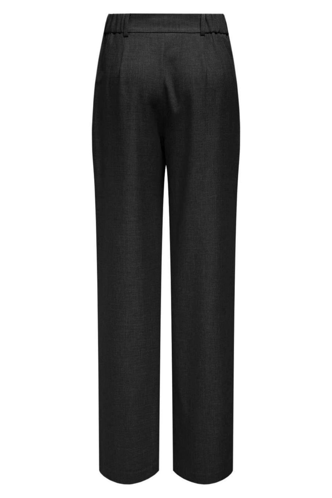 Only - Onllinda Str Mel Pants Tlr - 4729216 Black Levere