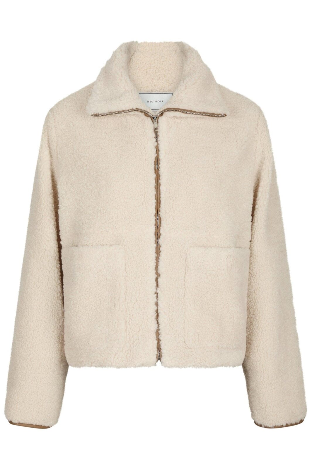 Forudbestilling - Neo Noir - Effa Teddy Jacket 164602 - 124 - Ivory