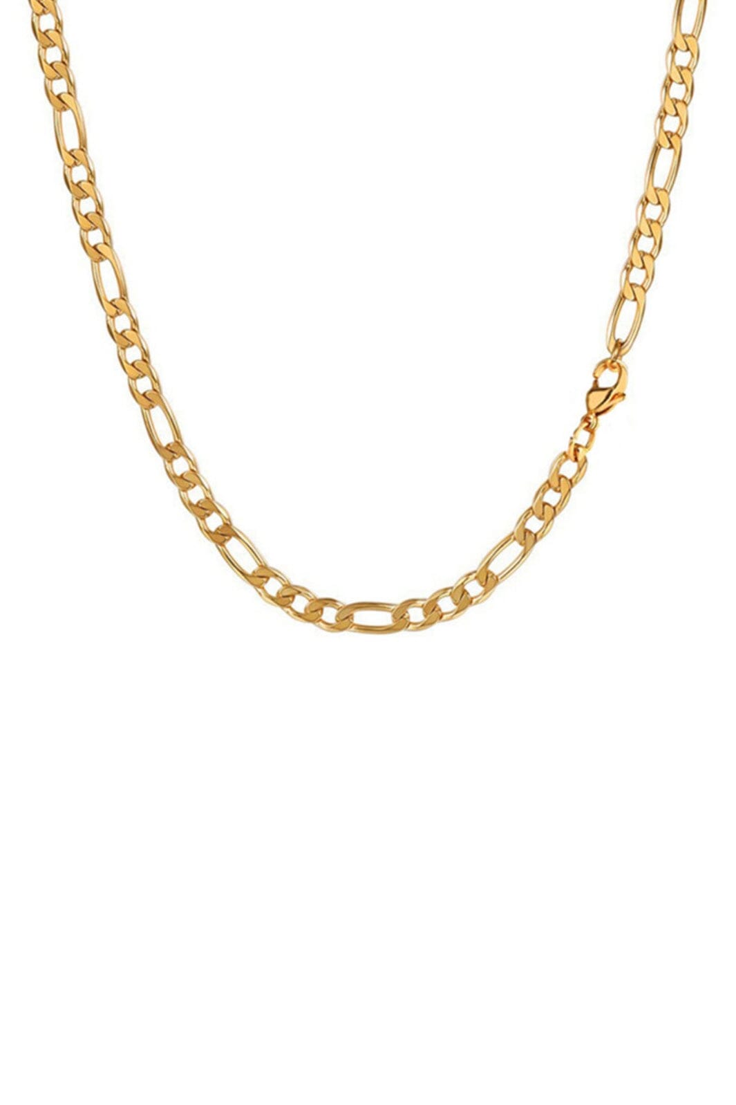 Mellow Moon - Necklace Figaro Mesh collierfigaro4mm - Forgyldt