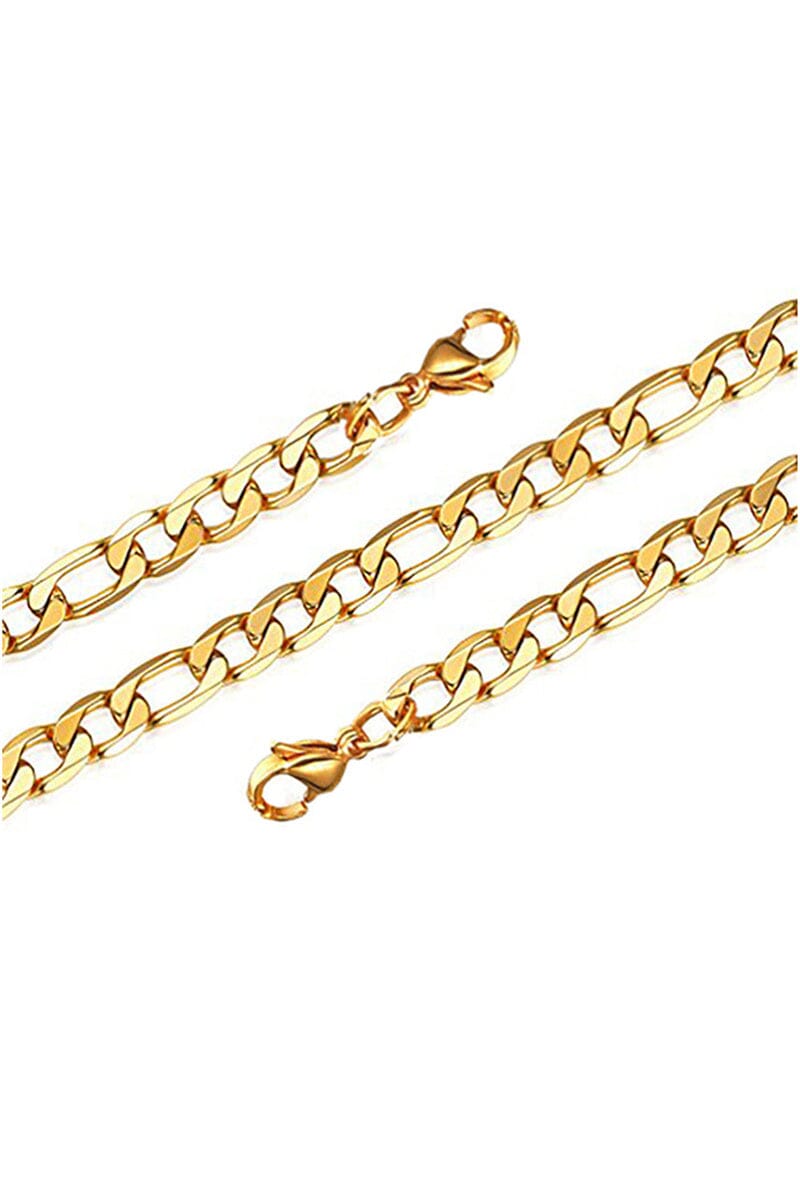 Mellow Moon - Necklace Figaro Mesh collierfigaro4mm - Forgyldt